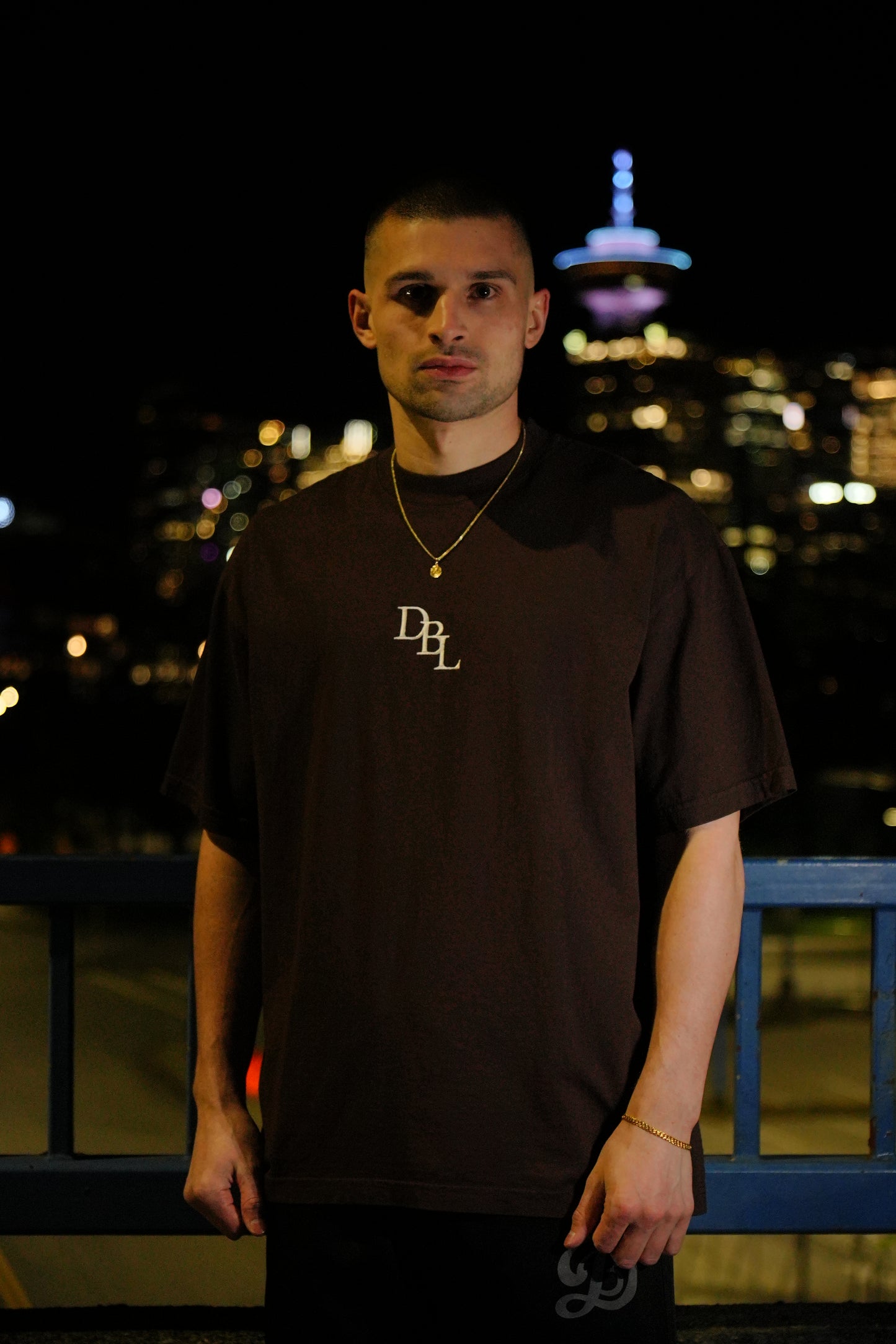 DBL Center Heavyweight Tee - Chocolate Brown